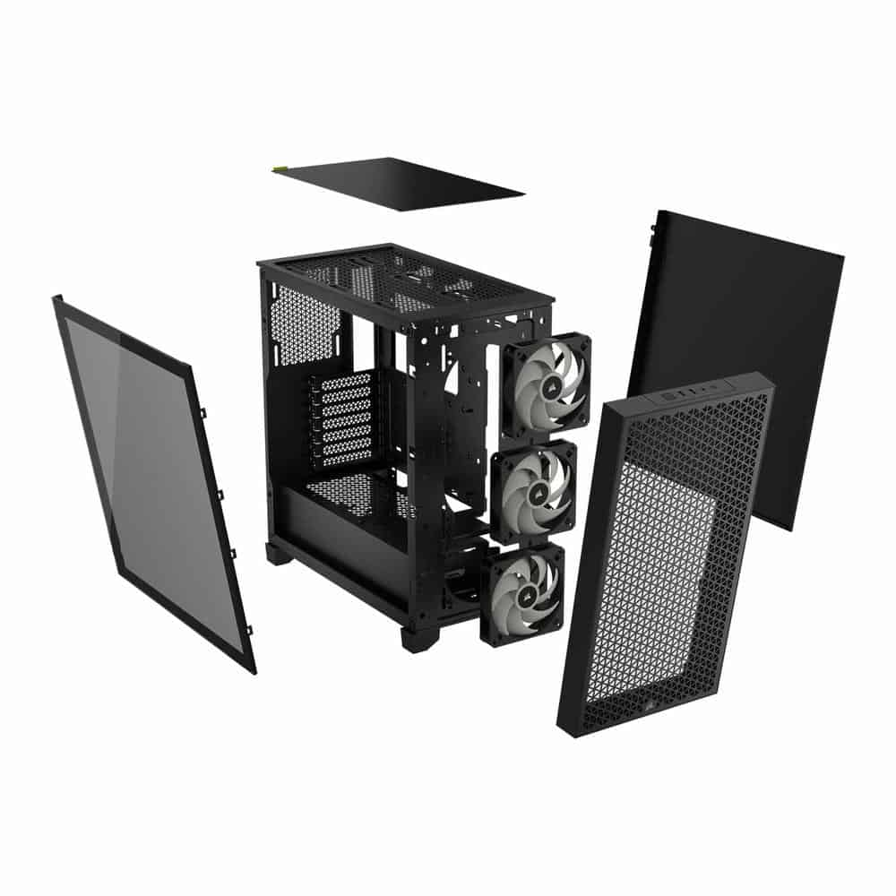 (image for) Corsair 3000D Airflow RGB Black Tempered Glass Mid-Tower ATX Case